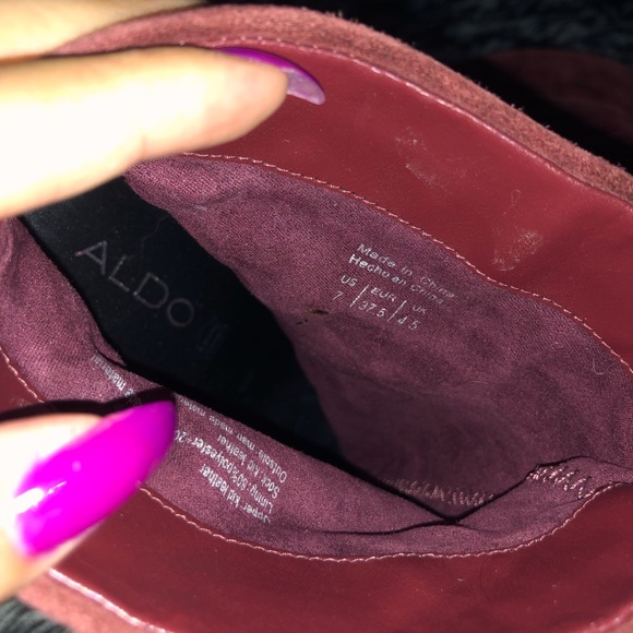 ALDO burgundy heels - Picture 4 of 4